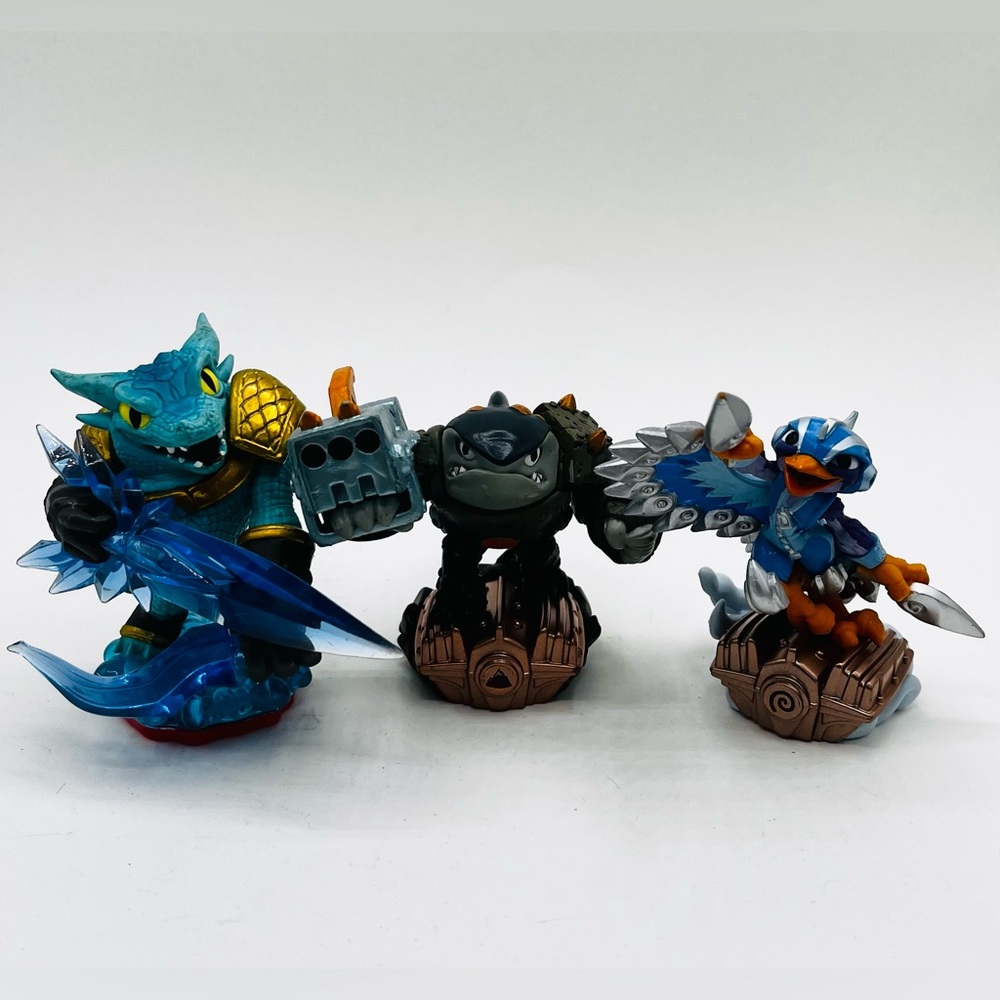 Lot Of 3 Activision Skylanders Action Figures Kids Toy 3"-5"T